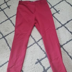 Express pink sz 12 skinny high rise dress pants